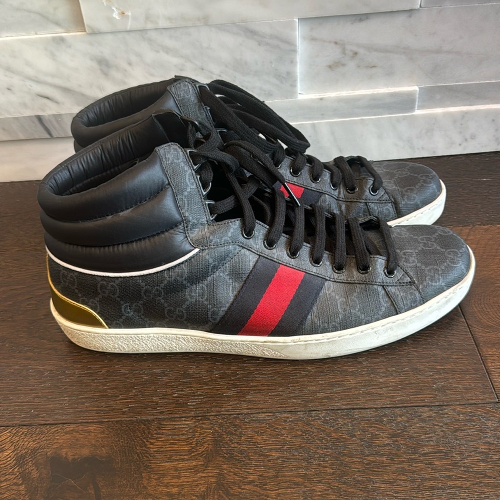 Gucci high top sneakers size 11
